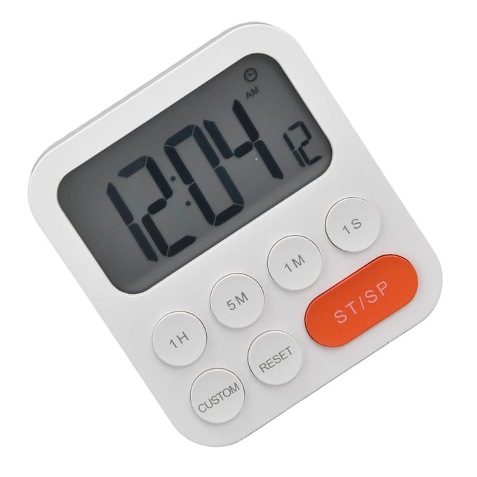 Digitale Keukentimer 3 Versnellingen Instelbaar Magnetische Afteltimer Kook Studietimer voor Slaapkamer gray