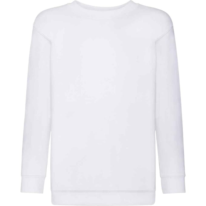 Fruit of the Loom Kids / Kinderen Klassieke Drop Schouder Sweatshirt (Wit)