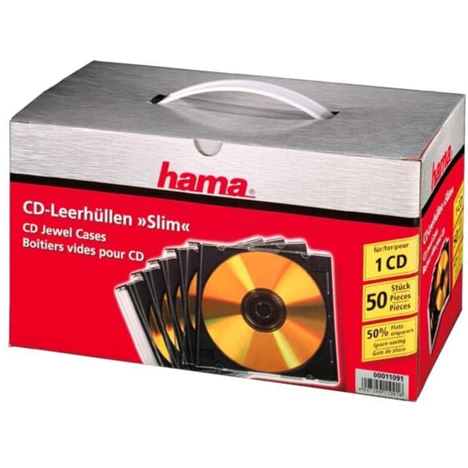 Cd-/dvd-/blu-ray-hoesjes »Slimline« - set van 50