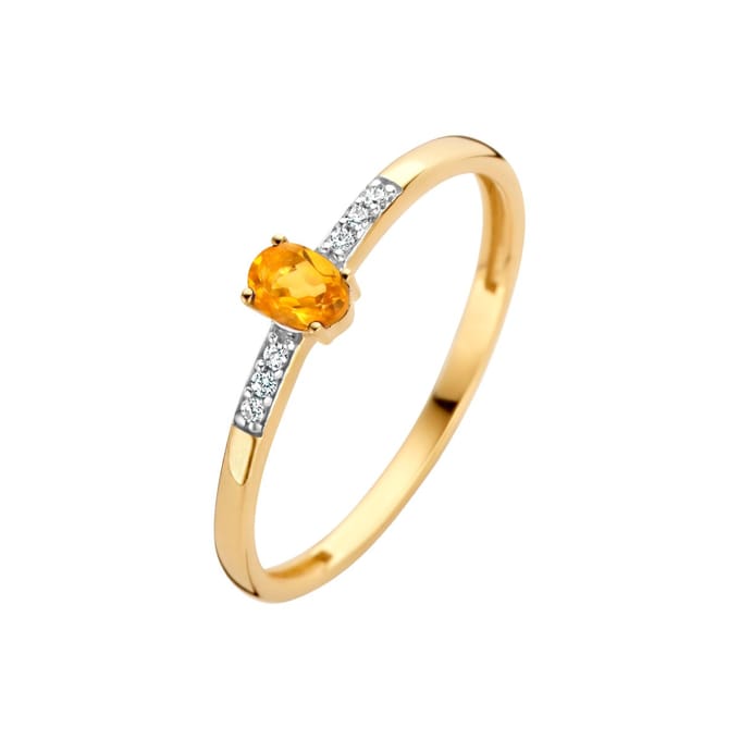 Blush Diamonds - Dames - 14 karaat goud - Ring - Goud - Maat 54
