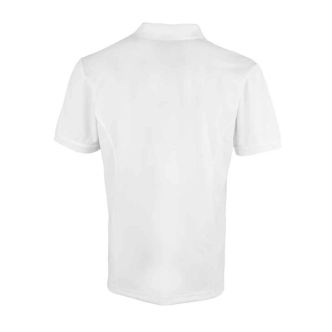 Premier Heren Coolchecker Pique Poloshirt (Wit)