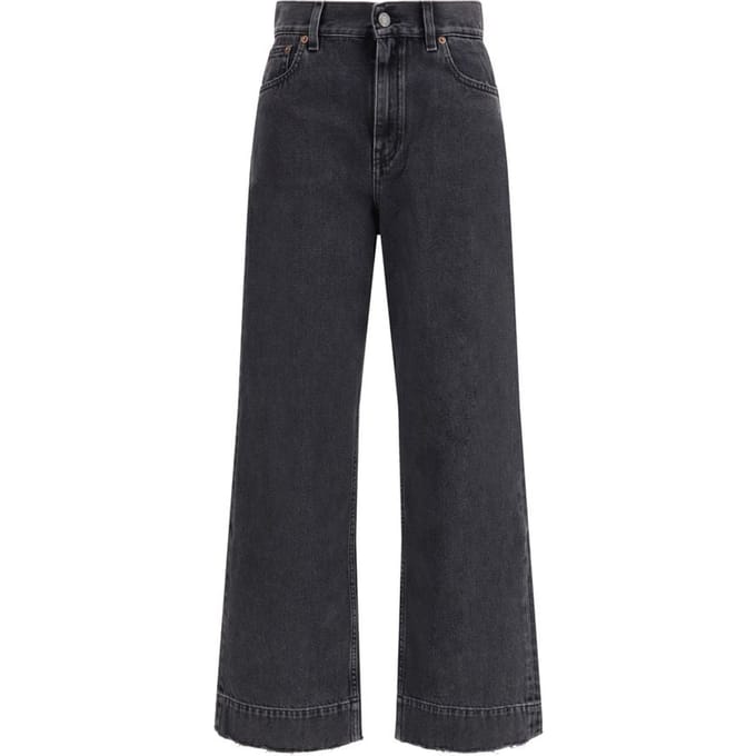 Chloé Zwarte Katoenen Hoge Taille Jeans