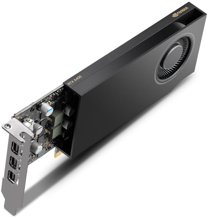 PNY RTX A400 Small Box - 4GB GDDR6 RAM - Grafische kaarten