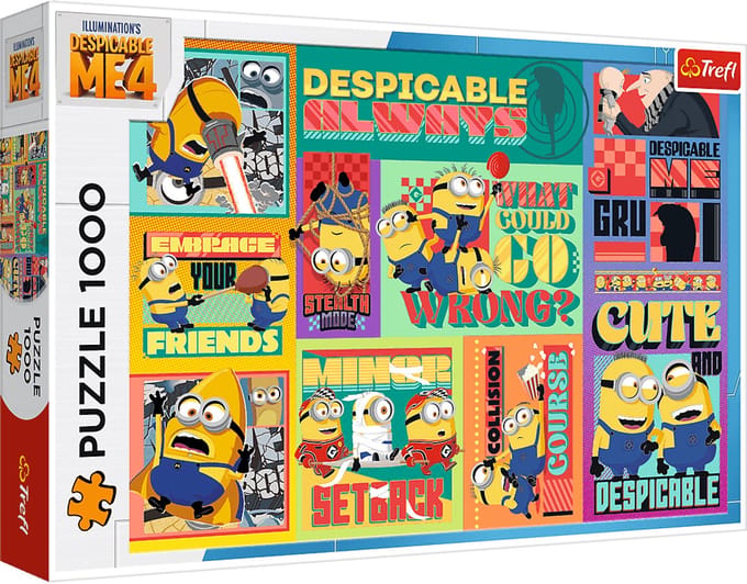 Trefl legpuzzel Minions - 1000 stukjes - kleurrijke cartoon puzzel.