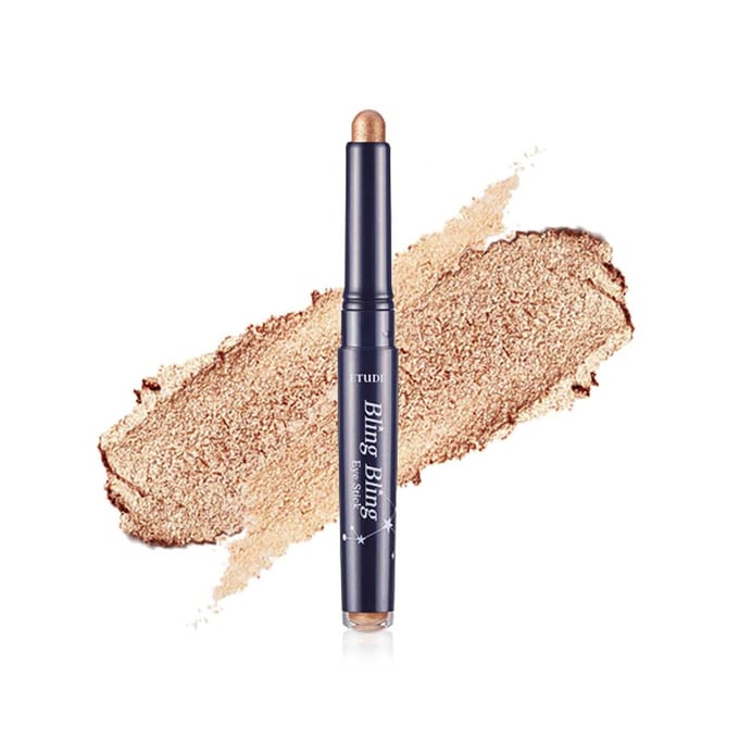 ETUDE, Bling Bling Eye Stick, 08 Ivory Baby Star, 1.4 g black
