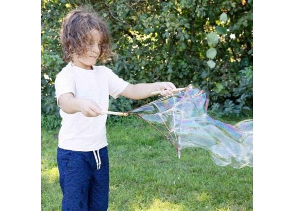 SES Creative Mega Bubbles Bellenblaas - Spinnenweb van Hout - Vanaf 5 Jaar - 200 ml - Goed Uitwasbaar - Schoencadeautjes Sinterklaas