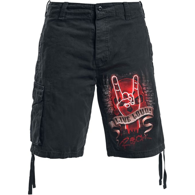 Spiral Live Loud Heren Shorts - zwart - L