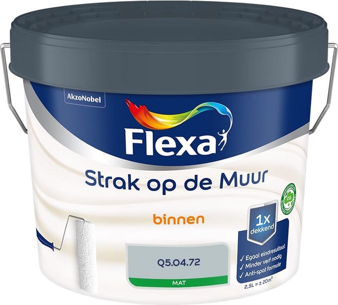 Flexa - Strak Op De Muur Binnen Mat - Q5.04.72 - Mengverf - 2,5 L