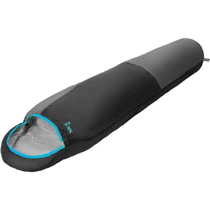 Nils Camp NC1705 - Ultralichte Slaapzak - Zwart/Mint - Comfortabel