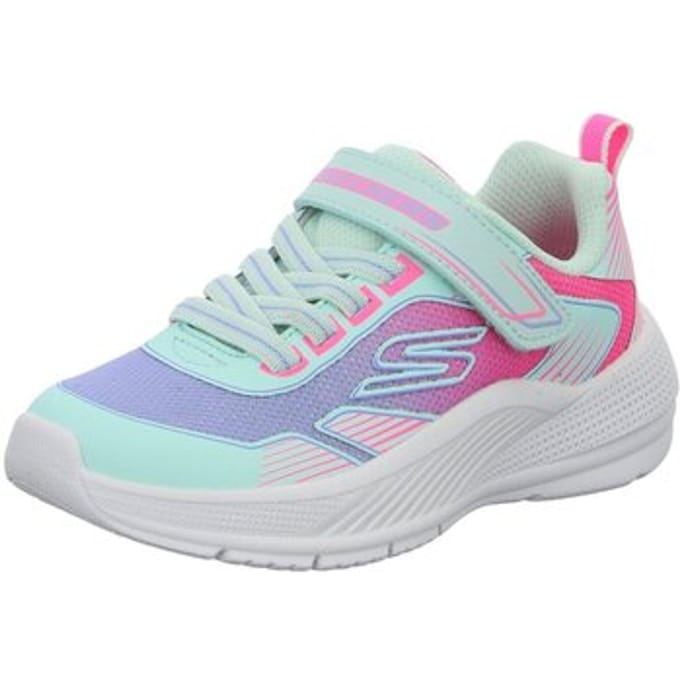 Skechers Kids Microspec Advance-Oasis Point Unisex 303657L AQMT Aqua/Multi