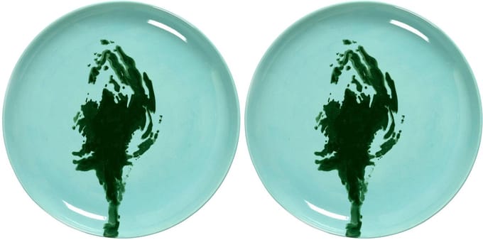 Serax - Ottolenghi Feast - Bord M - Azurblauw/Groen - 22 Ø - 2 stuks