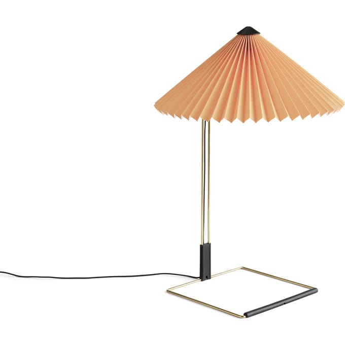 HAY Matin Tafellamp - peach - HAYMatinPolishedBrass - L