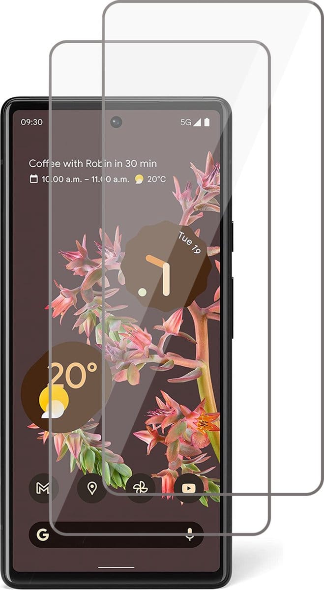 Screenprotector geschikt voor Google Pixel 6 - 2x Gehard Glas Screen Protector GlassGuard