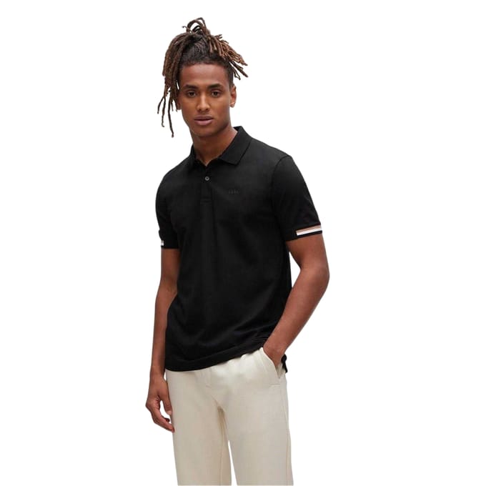 Boss Heren Parlay 147 Poloshirt (Zwart)
