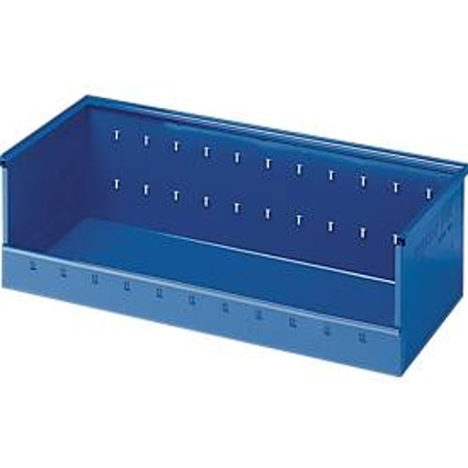 Magazijnbak, plaatstaal, B 980 x D 385 x H 300 mm