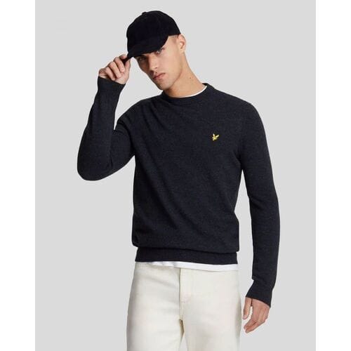 Trui Lyle &amp; Scott KN2114V LAMBSWOOL BLEND-Z56 DARK NAVY MARL