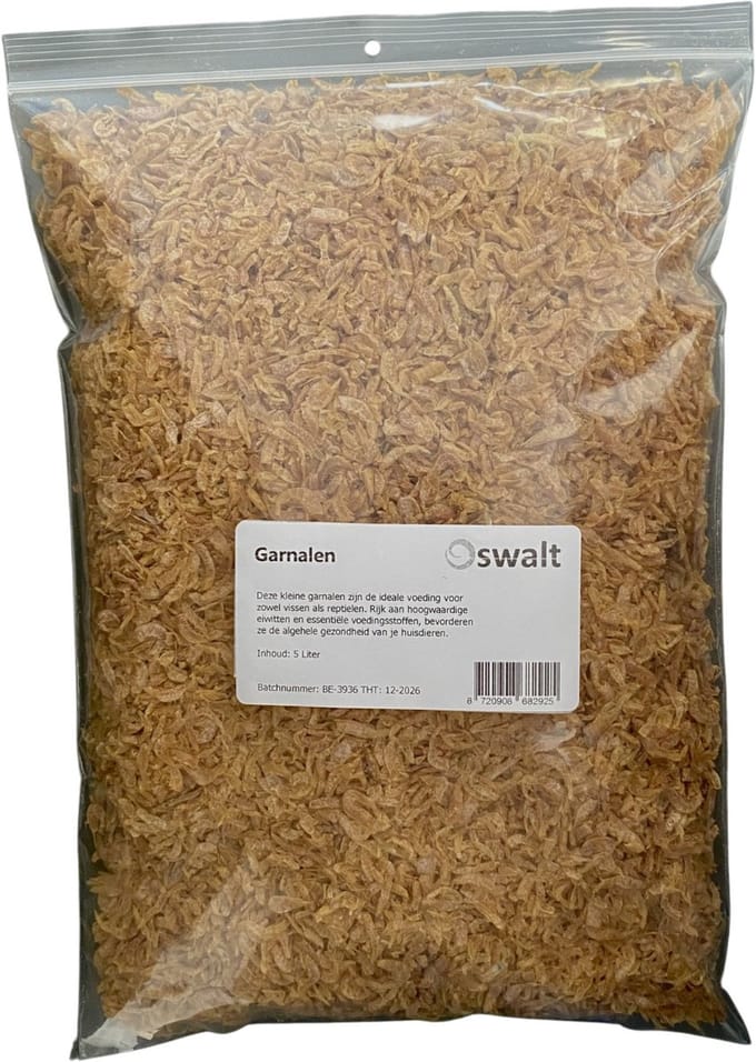 Oswalt Garnalen 1 cm - Schildpaddenvoer - 5 liter