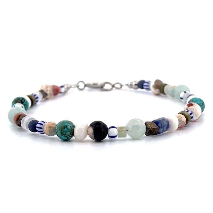 IbizaMen - heren armband - color mix - 4-6mm - 21cm