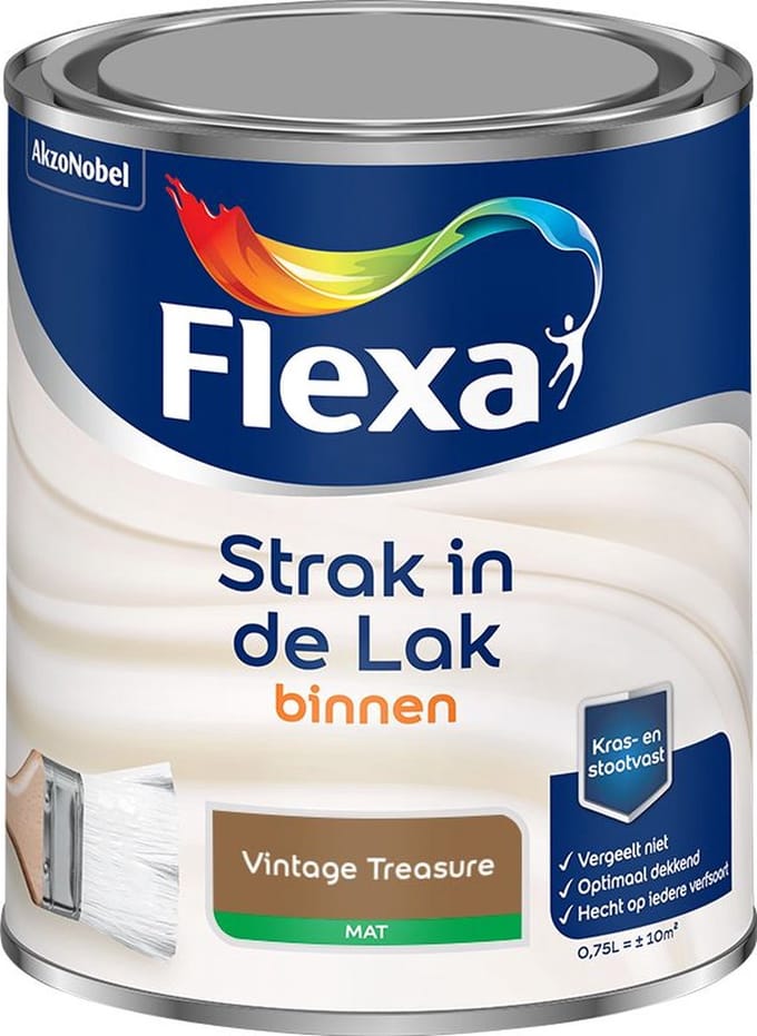 Flexa - Strak In De Lak Binnenlak Mat - Vintage Treasure - Mengverf - 750 Ml