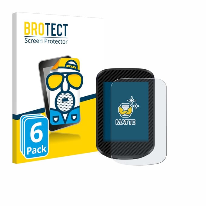 BROTECT - Screenprotector voor iGPSPORT BSC300T - Folie Beschermfolie matte 6 Stuks