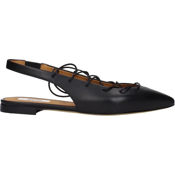 Moschino Zwarte Leren Ballerina's