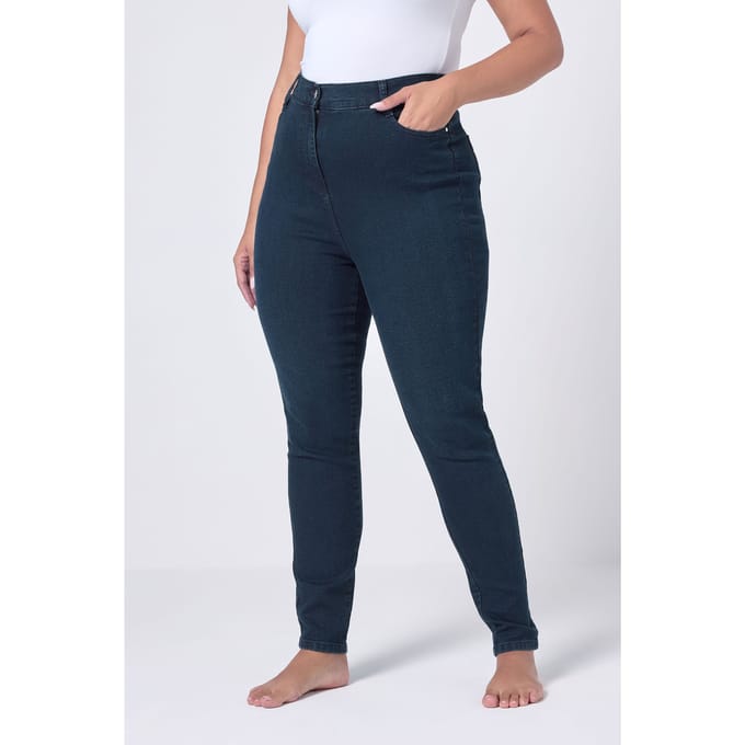 Yours Blauwe Ava Stretch Skinny Jeans Size 58