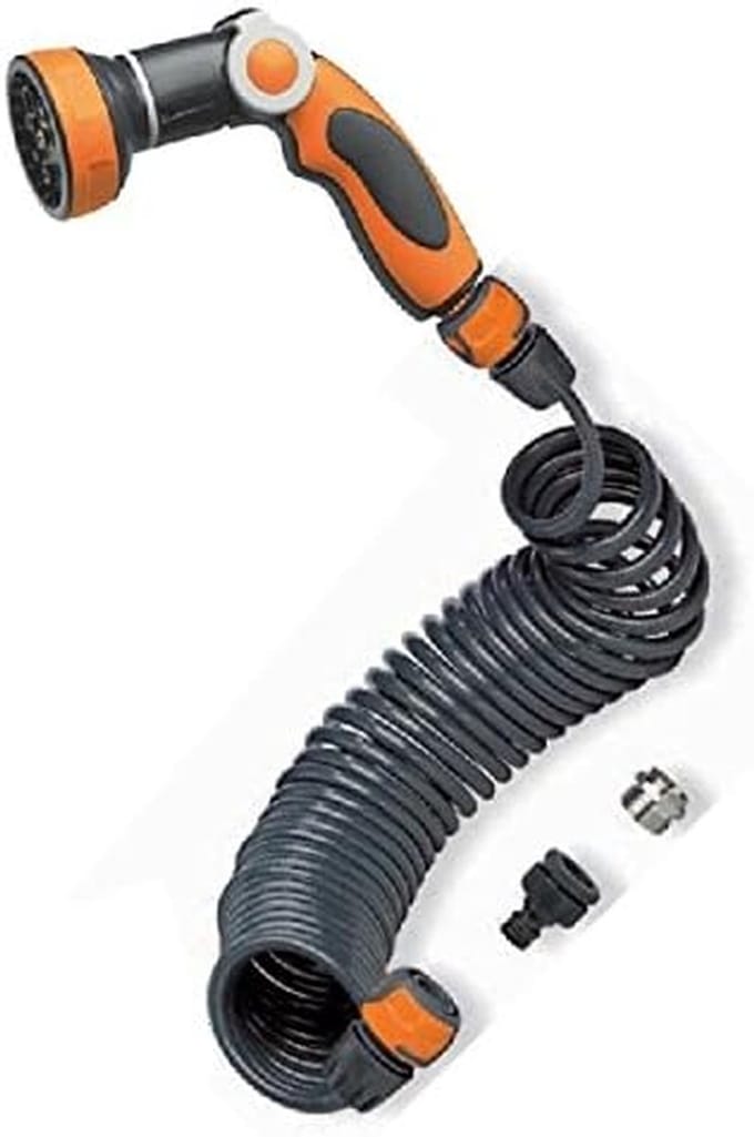 Spiraalslang Set - Tuinslang - Tuin Besproeien - Automatisch Opwindend - 10 Meter - Blauw