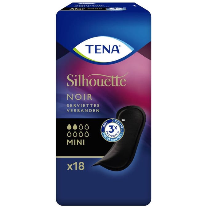 TENA Silhouette Mini Inlegverband Zwart 18 Verband