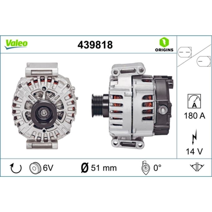 Dynamo / Alternator VALEO ORIGINS NEW VALEO 439818