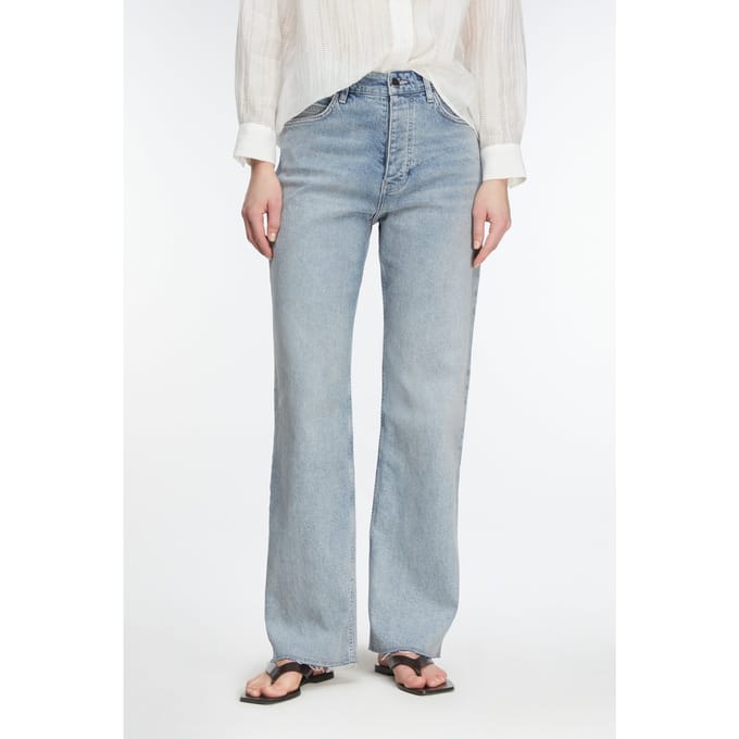 Comma  Jeans Blue Denim Maat: 36 | Straight Broeken Outlet | Dames | Blauw