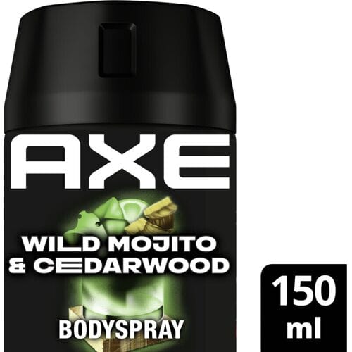 Axe deodorant spray wild green mojito & cedarwood 150 ml NL/FR