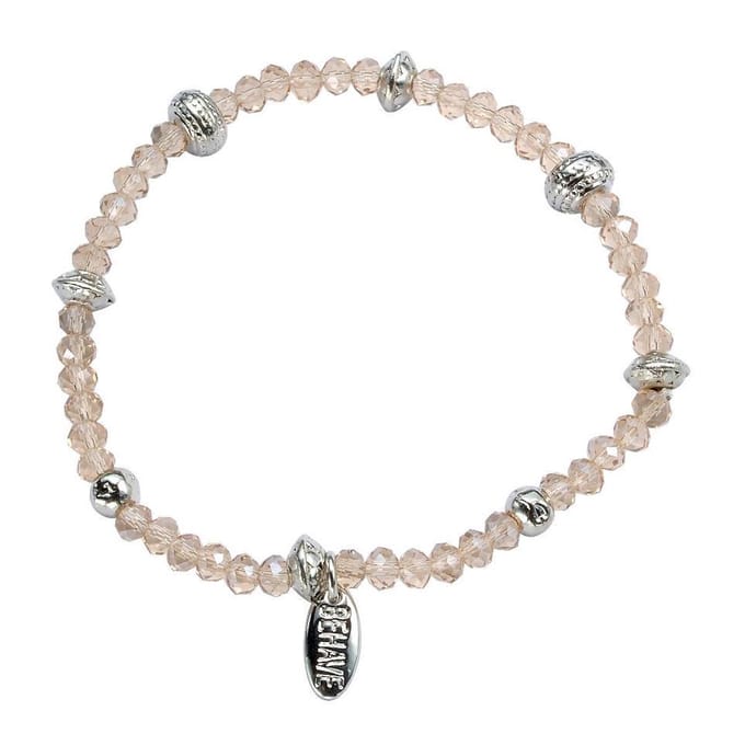 Behave - Armband dames - Nude facetkralen - Minimal chic accessoire