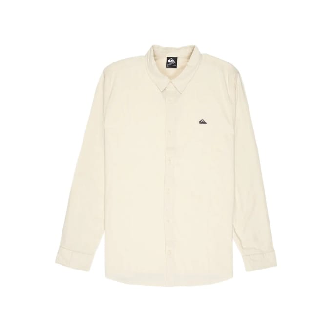 Quiksilver Mw Premium Stretch Overhemd Met Lange Mouwen Beige L Man