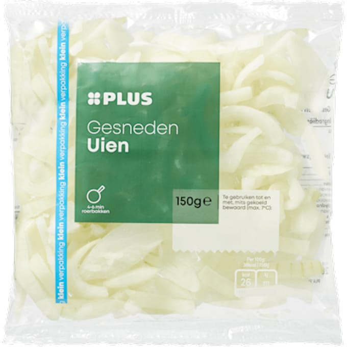 Uien gesneden