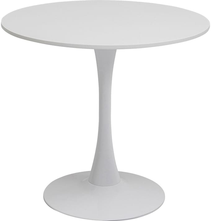 Eettafel Schickeria Ø80cm wit Kare Design