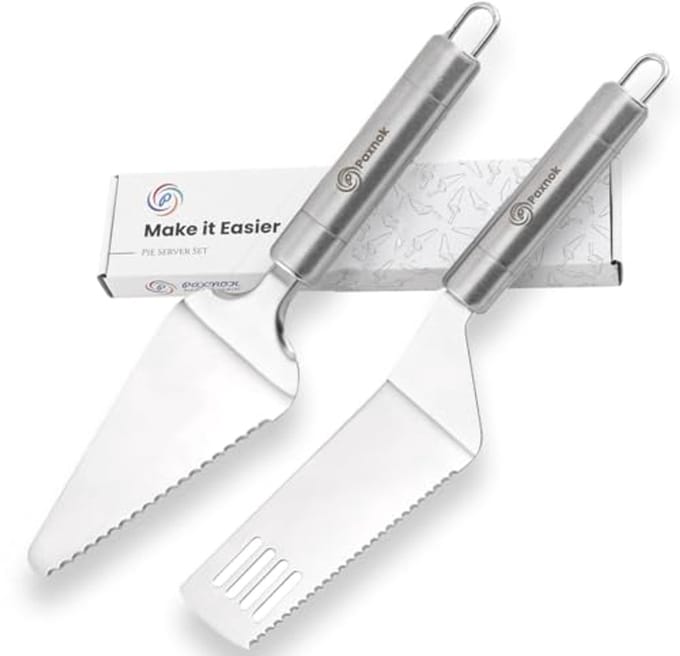 11 inch RVS Snij- en Serveer Set met Spatel en Taartserver