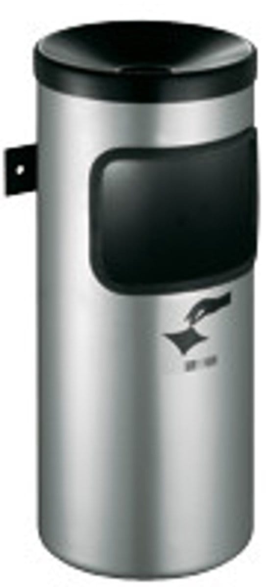 TKG veiligheidswandasbak Ø180xH410mm silverf.wand model - 360042