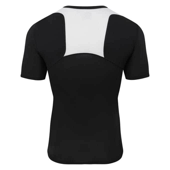 Umbro Unisex Elite V-hals Base Layer Top voor volwassenen (Zwart)