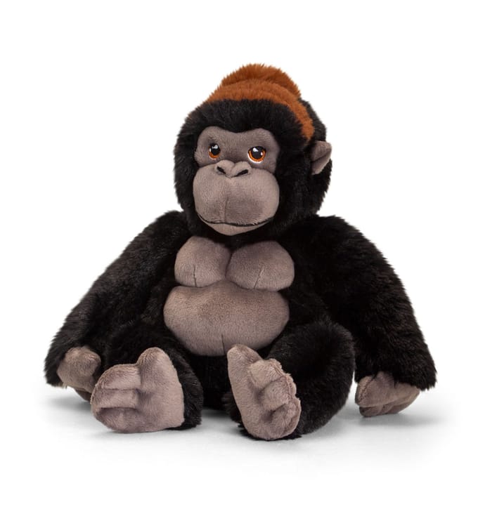 Keel Toys Gorilla aap - 20 cm - Dieren knuffelbeesten