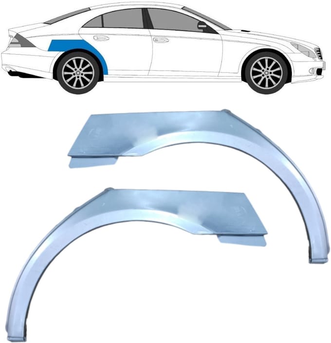 Reparatiepaneel achterspatbord voor Mercedes CLS-Class 2004-2011