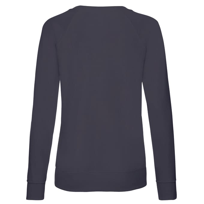 Fruit of the Loom Dames/Dames Lichtgewicht Lady Fit Raglan Sweatshirt (Deep Navy)