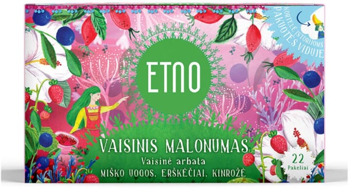Fruitinfusie ETNO Fruity Pleasure, 22 stuks