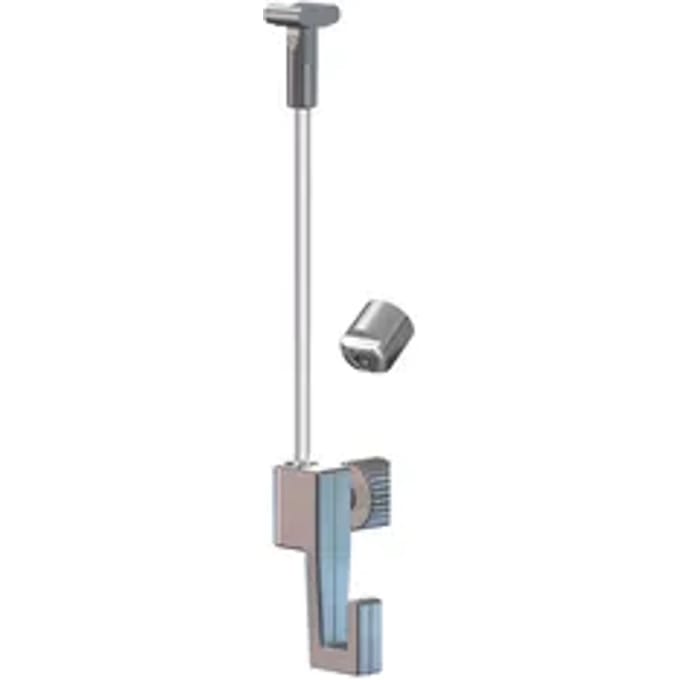 Duraline Phs S/1 Stop Voor Schuine Wand Click+top+up Rail
