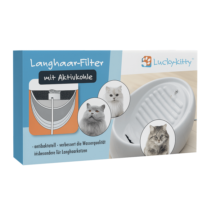 Lucky-Kitty keramische kattenfontein - Accessoires: Permanent actief koolfilter