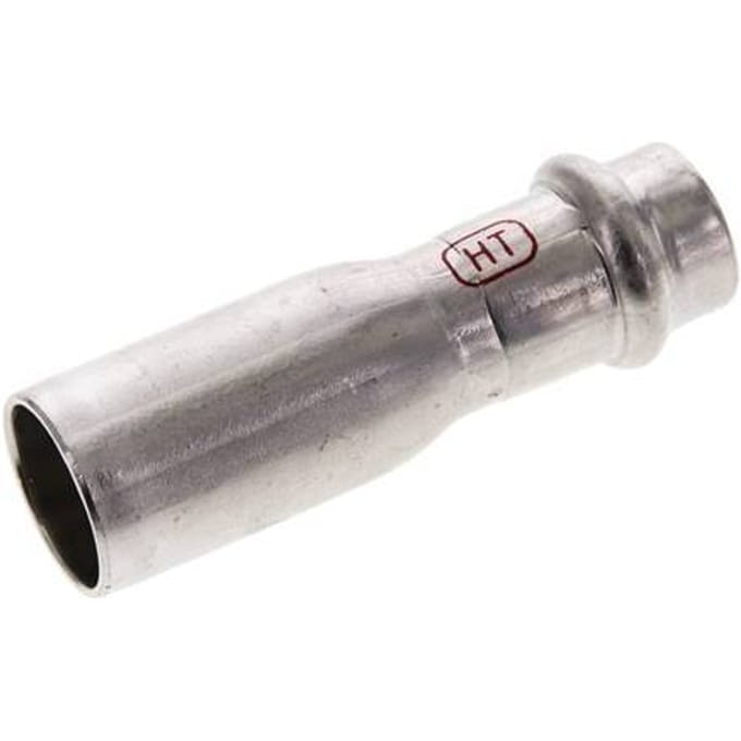 Perskoppeling - 15mm Persmof & 22mm Buiseinde - RVS