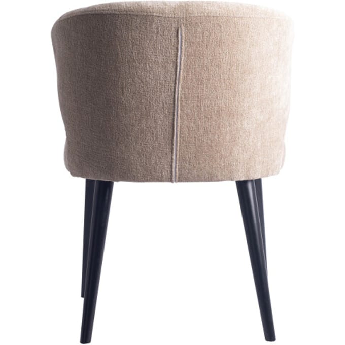 PTMD - Eetkamerstoel Fiori - Beige - 57x56x80cm