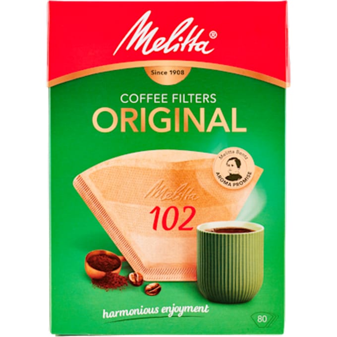 Melitta Original koffiefilters 102 Bruin 80 stuks