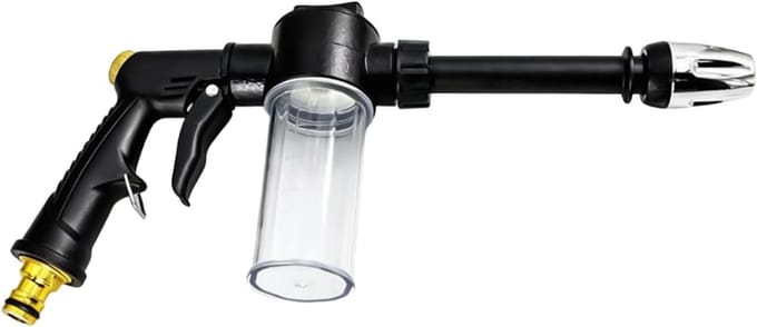 Hogedrukschuimsproeier - Zeepdispenser - Auto Wassen - Instelbaar Mondstuk - 30.5 cm - Zwart