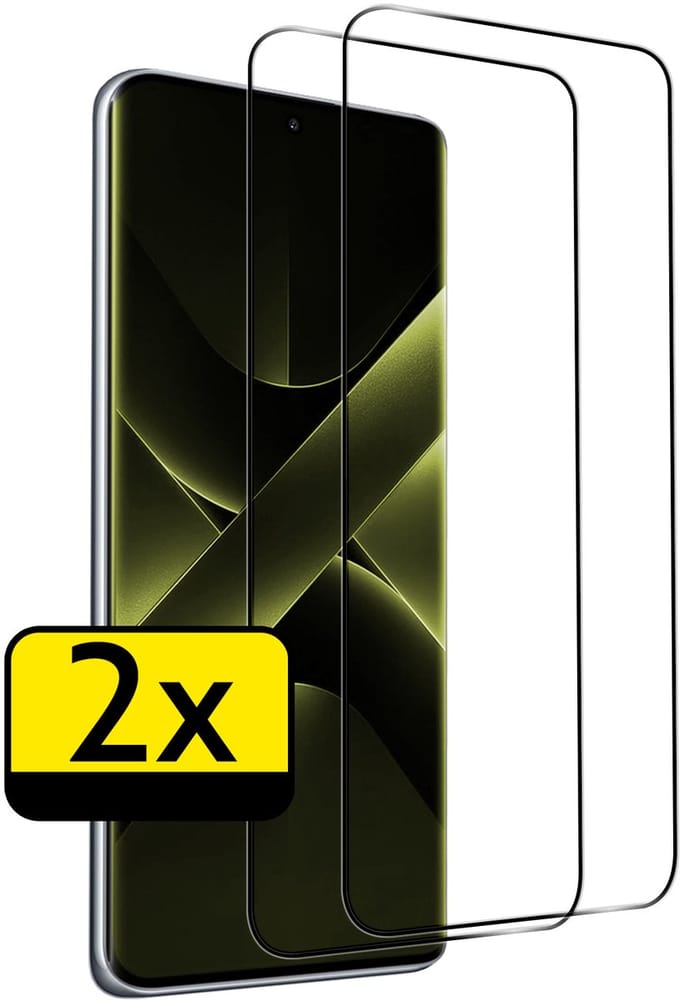 Screenprotector - Geschikt voor Xiaomi Poco X7 - 2 Stuks - Full Cover - Beschermglas - Gehard Glas - Tempered Glass - Screen Protector