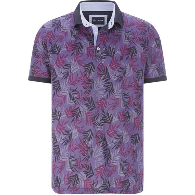 Babista herren Poloshirt - 56/58 - lila - Plus Size